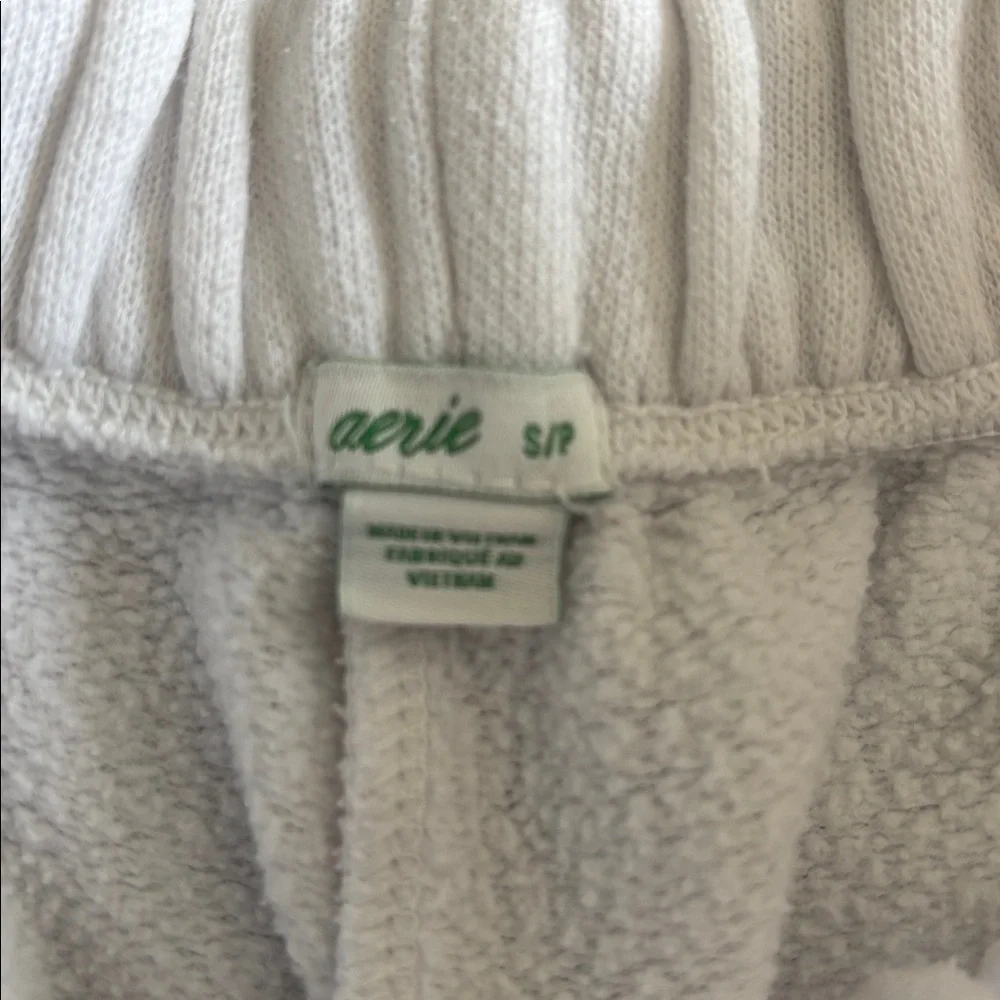 Aerie Women's White Casual Sweat Shorts - Picture 3 of 3